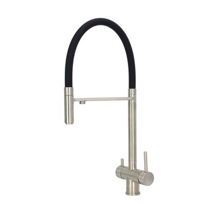304 Stainless Steel Pull Out 3 Way Faucet