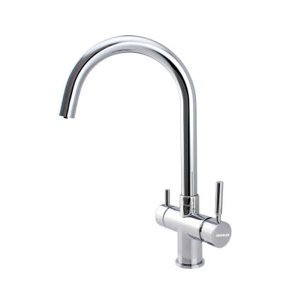 Swan Style 4 in 1 Kitchen Faucet Polishing Chrome 