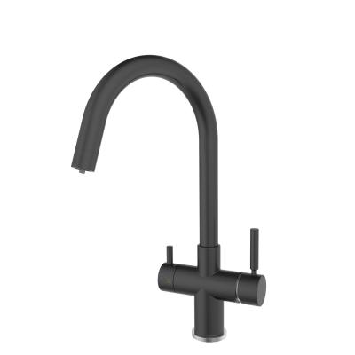 5 Way Kitchen Faucet Matt Black Sparkling Chiller Filter Water