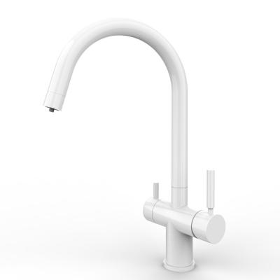 Stainless Steel 304 Kitchen Faucet - Matt White